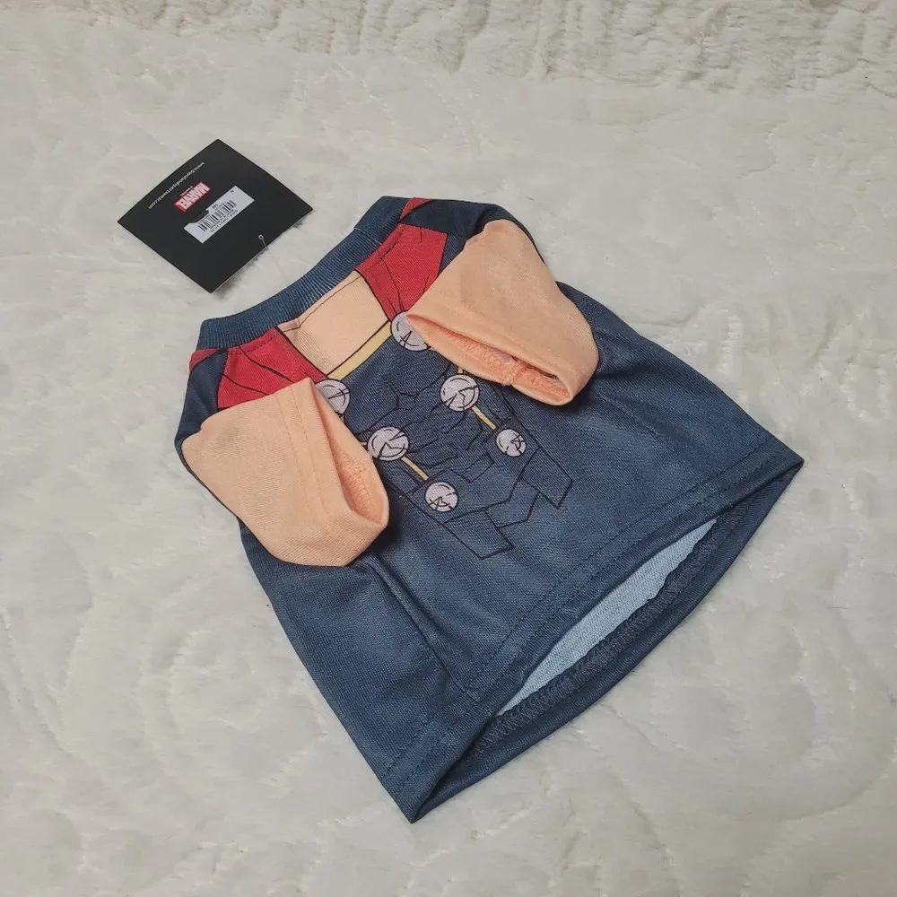 Marvel Thor Love and Thunder Pet Shirt Costume Dog or Cat Cosplay Small New OOS